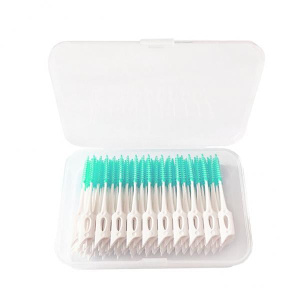 Limpiadores de con cepillo inter de silicona 160x con CM Colco Hilo dental