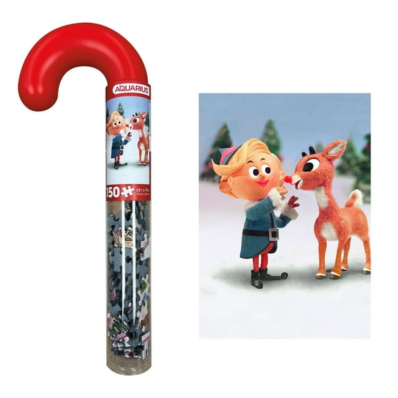 Rudolph The Red-Nosed Reindeer 150 Piece Candy Cane Micro Jigsaw Puzzle