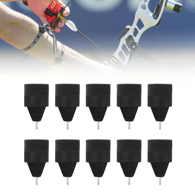 Foam Arrows, Easy Installation Glue Free Pores Design Impact Absorbing Sponge Arrowhead Multipurpose for Archery Game for Outdoor