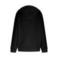 thumbnail image 5 of DODADAWANJ Big and Tall Hoodies for Men Button Up Pullover Hoodie Fashion Autumn Hooded Sweatshirts with Kangaroo Pocket Workout Sweatshirt XXL, 5 of 7