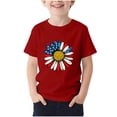 thumbnail image 6 of FAVIPT 4th of July T Shirt Girls Summer 250 Years Boys American Flag Shirts Red White Blue Tshirt Independence Day Tee Red,14-15Years, 6 of 6
