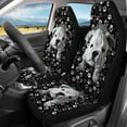 thumbnail image 3 of FOR U DESIGNS Bulldog Dog Paw Print Seat Cover for Cars Comfortable Front and Split Bench Rear Scratch-Resistant Front Seat Covers with Matching Back Car Seat Cover for Auto Trucks Van SUV, 3 of 7