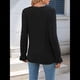 thumbnail image 5 of Blusas de Larga para Mujer, Holgadas, Elegantes, con Encaje y Cuello en V, Informales y Modernas para Usar con Leggings, Moda de Otoño Negro XXL, 5 of 10