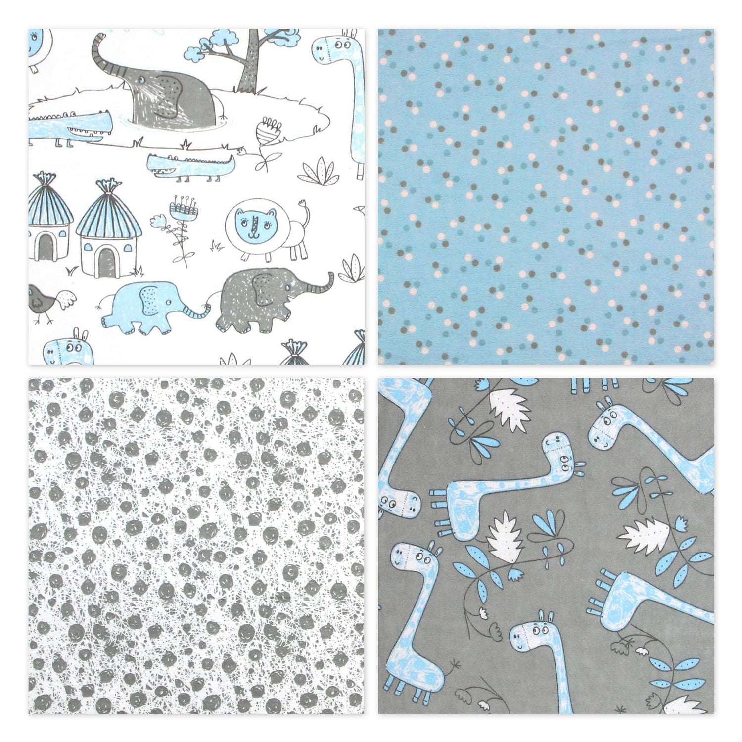 Ensemble de tissu pré-coupé en flanelle - bébé garçon
