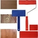 thumbnail image 2 of 4 piezas de herramientas de vetas de madera, juego de herramientas de patrones de vetas de madera, rodillo de pintura de vetas de madera con mango, herramienta de decoración de vetas de madera de cauc, 2 of 8