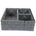 thumbnail image 2 of OULII 4 Pcs Panier de Rangement Cube Gris Bacs Organisateurs pour Encombrement, 2 of 5