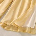 thumbnail image 4 of Women's Solid Color Linen Cotton Wide Leg Pants, Elastic Drawstring Waist Casual Loose Trousers, Breathable Summer Palazzo Pants for Women, High Waisted Beach Pants Yellow XXL, 4 of 8