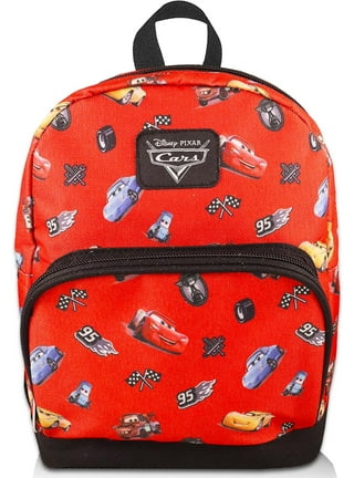 Disney Cars Backpack with Lunch Box for Preschool Toddler Boys Girls - 11  Mini Backpack Bundle with Lunchbox and Stickers
