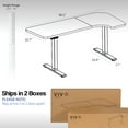 thumbnail image 5 of VIVO Electric 58" x 35" Corner Stand Up Desk, Black Table Top, Black Frame, 5 of 5