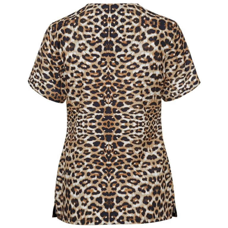 Leopard print best sale scrubs