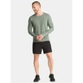 thumbnail image 4 of Athletic Works Men's and Big & Tall Men's Tri-Blend Tee with Long Sleeves, Sizes XS-4XLT, 4 of 5