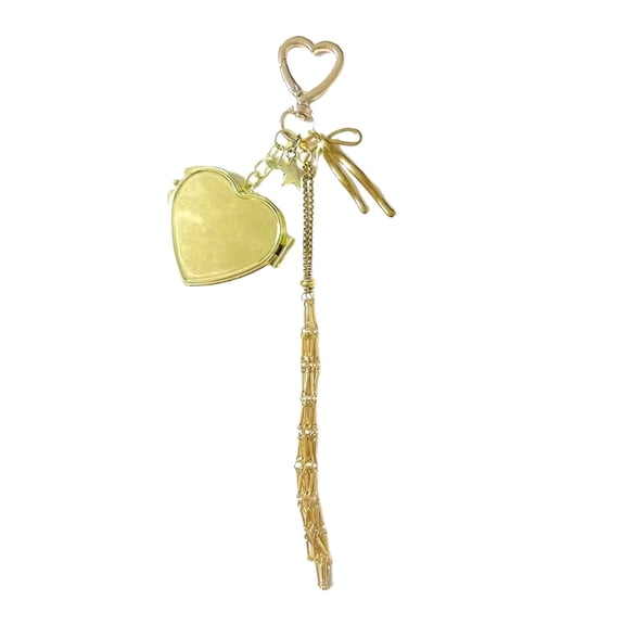 LGHDIWN Lip Gloss Keychain Bag Charm - Cute Lipstick Holder Key Ring with Clip for Purse, Backpack, or Keys, Portable Cosmetic Accessory for On-the-Go Touch Ups