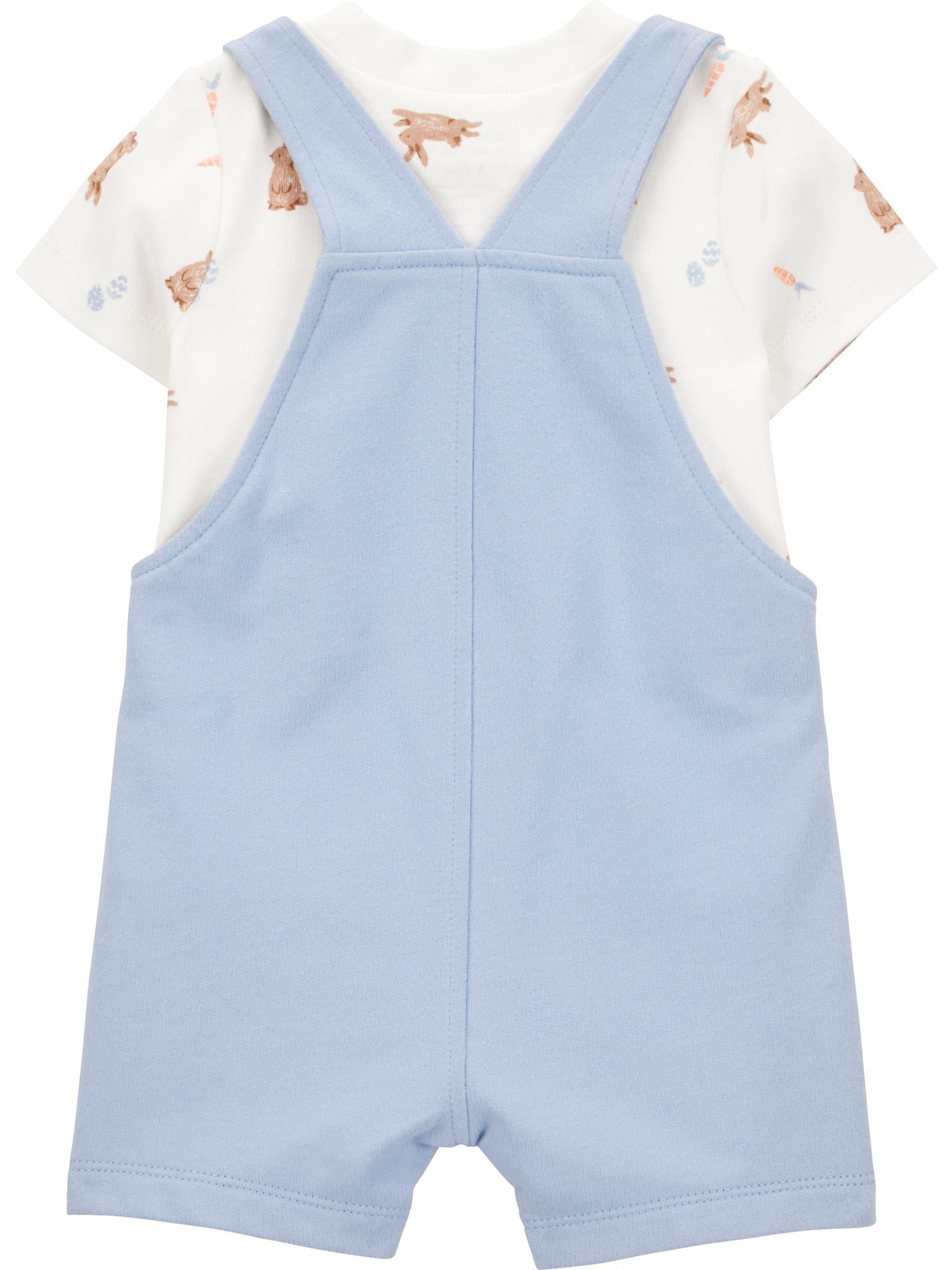 Carter's Child of Mine Baby Boy Easter Overalls Set, 2-Piece, Sizes Newborn-12 Months
