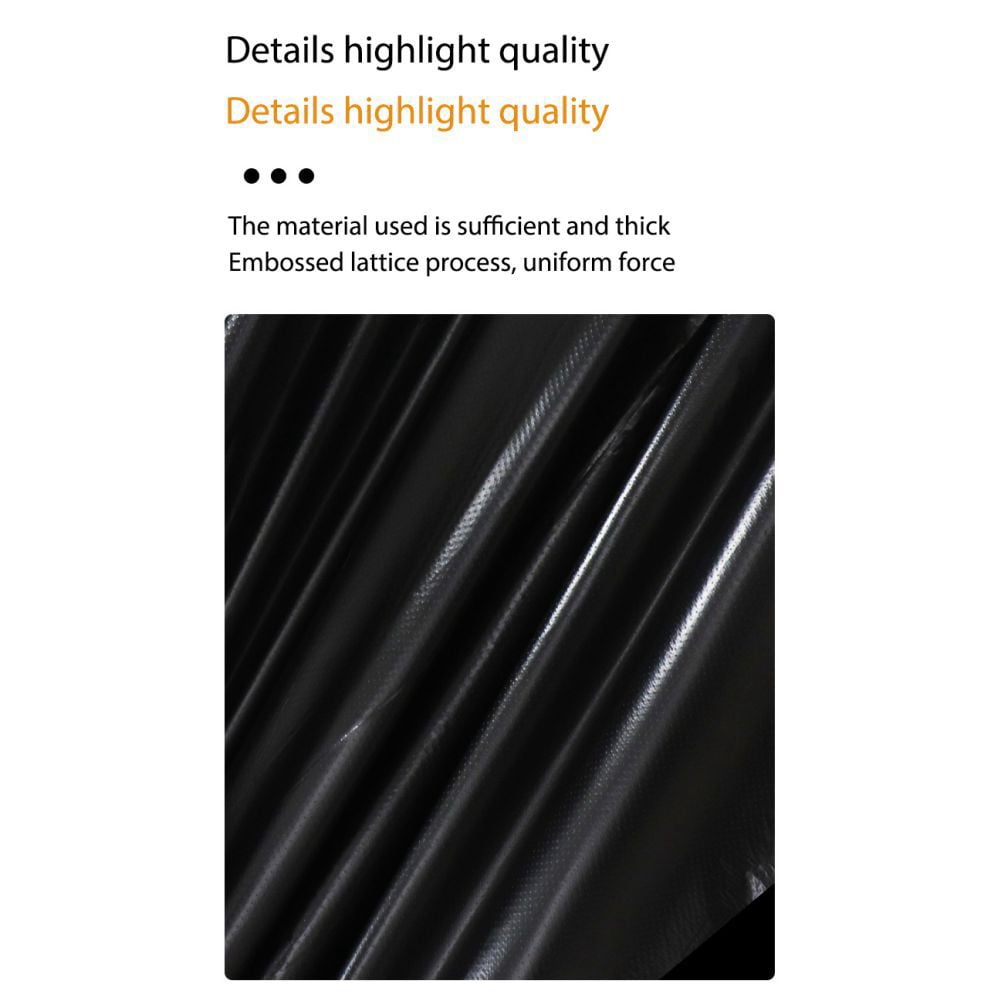 Gallon Large Trash Bags 50 Bags, Durable Black Garbage Bags for Office, Commercial, and Outdoor Use - Great for Recycling, Lawn, and Leaf Collection - 3 Sizes