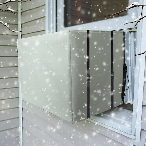 Off Promotions! Window Ac Cover Outdoor Air Conditioner Protective Cover Winter Snow Cover Beige L, Window Air Conditioner Covers for Outside Clearance
