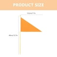 thumbnail image 2 of TOYMYTOY Lawn Marking Flags Orange Polyester for Plant Identification 10Pcs, 2 of 5