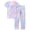 Sleepover Squad (with Pants), variant on 2-Piece Girls Sleepover Tie Dye Cotton Tee & Pants PJ Set, Size 8