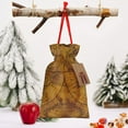 thumbnail image 6 of Fuzoiu Vintage Map Print Christmas Gift Bag,Burlap Gift Bag with Drawstring Closure & Hang Tag,Perfect for Holidays, Birthdays, and Special Occasions-Small, 6 of 7