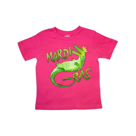 

Inktastic Mardi Gras Alligator in Crown Gift Toddler Boy or Toddler Girl T-Shirt