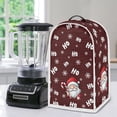 thumbnail image 5 of HELLHERO Christmas Stripes Food Processor Cover Durable Home Kitchen Indoor Top Handle Proof Stain Kitchen Blender Dust Covers with Easy to Clean, 5 of 6