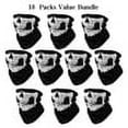 thumbnail image 4 of 10 Pack Skull Half Face Mask Scarf Seamless Construction, Lightweight UV & Dust Protection Outdoors | Fishing, Hunting, Biking, Hiking Balaclava., 4 of 6