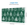 thumbnail image 3 of Bingfone Christmas Trees Large Gaming Mouse Pad,Extended Desk Mousepad With Stitched Edges,Non-Slip Base,Water Resist Keyboard Pad For Gamer, Office & Home, 29.5 X 16 In, 3 of 9