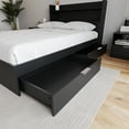 thumbnail image 4 of Nexera Hunter Full Size 2-Drawer Storage Bed Frame, Black, 4 of 7