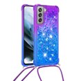 thumbnail image 2 of Funda para Samsung Galaxy S21 FE 5G Brillantina Líquida Divertida Reluciente y con Cristales en Movimiento Cuerpo Cruzado con Cordón Ajustable, 2 of 5