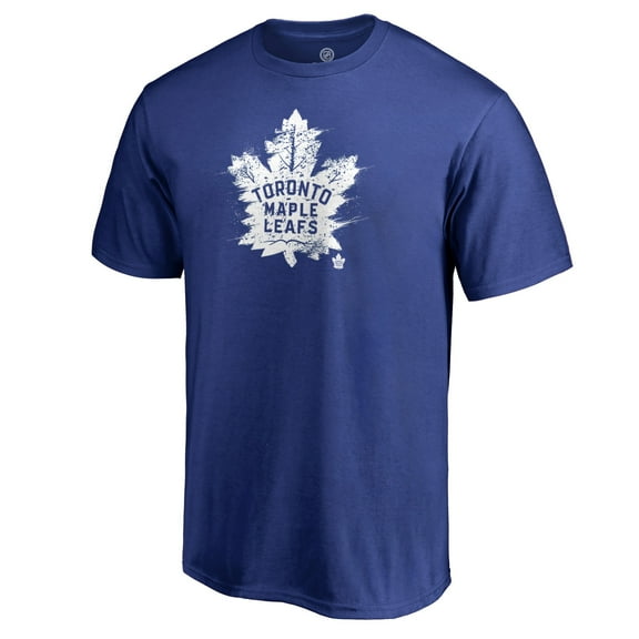 Men's Royal Toronto Maple Leafs Splatter Logo T-Shirt