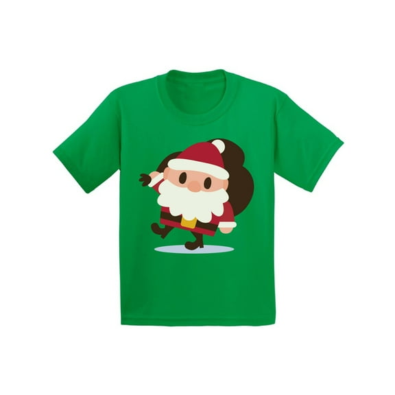 Awkward Styles Xmas T-Shirt for Boys Girls Christmas Cartoon Santa Kids T Shirts