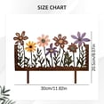 thumbnail image 3 of Garloy Metal Garden Stakes Decorative,Metal Yard Art,Metal Wild Flowers Stakes,Metal Flower Garden Stakes,Metal Garden Flowers,Metal Outdoor Flowers,Fence Topper Decor,Garden Stakes Decorative,1PCS, 3 of 7