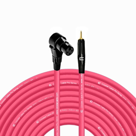Coluber Cable - Right Angle XLR Female to 3.5 TS Male - Pro 3-Pin Connector