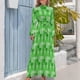 thumbnail image 4 of Vestido largo de píxeles verdes vestidos para ocasiones oficiales vestido de noche de mujer vestidos de noche de lujo 2024, 4 of 5
