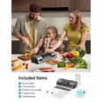 thumbnail image 2 of HiCOZY Vacuum Sealer for Food, Powerful Heat Food Sealer, Dry Moist 7-1 Multiple Automatic Modes, Easy-Lock Handle, Compact Design with 10 Vacuum Bag, 2 of 7