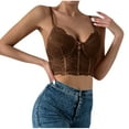 thumbnail image 2 of Delliss Lace Tops for Women V Neck Camisole Top Sleeveless Crop Tank Going Out Outfits 2025 Trendy, 2 of 4