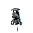 thumbnail image 2 of Motorcycle Phone Holder 15w Wireless Charger Usb Charging Mount Stand Handlebar Smartphone Bracket Bike Cellphone Support, 2 of 5