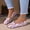 White, variant on Women's Casual Split Toe Colorful Polka Dot Walking Shoes, Flat Low Cut Design with Breathable Lining and Cushion Sole, Slip on Sneakers for Daily Leisure Wear