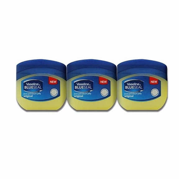 Vaseline Petroleum Jelly Travel Size Pure BlueSeal Original 1.7oz (50ml) (3 Pack)