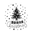thumbnail image 1 of Matsuzay Adhesivo de pared de árbol de Navidad, bricolaje, fiesta temática decorativa, vacaciones, Navidad, calcomanía, atmósferas, ventana, Fondo de Decoración del hogar Negro Matsuzay HA075057-01, 1 of 6