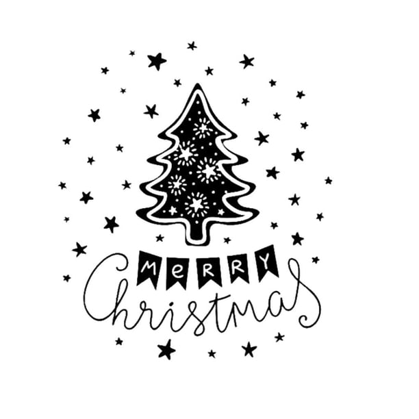 sweethay Adhesivo de pared de árbol de Navidad, bricolaje, fiesta temática decorativa, vacaciones, Navidad, calcomanía, atmósferas, ventana, Fondo de Decoración del hogar Negro sweethay HA075057-01