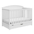 thumbnail image 4 of Graco Bellwood 5-in-1 Convertible Baby Crib with Drawer, White, 4 of 18