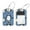 multicolored 1, variant on PhooArto 2 Pack Leather Luggage Tag with Stainless Steel Loop, Sloth Donut Galaxy Baggage Handbag Travel Suitcase Tags with Name ID Card Perfect to Quickly Spot Luggage Suitcase