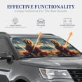 thumbnail image 3 of KLL Meditating Golden Retriever Windshield Sun Shade 2-Piece Foldable Car Front Window Sunshade for Most Sedans SUV Truck- Large, 3 of 5