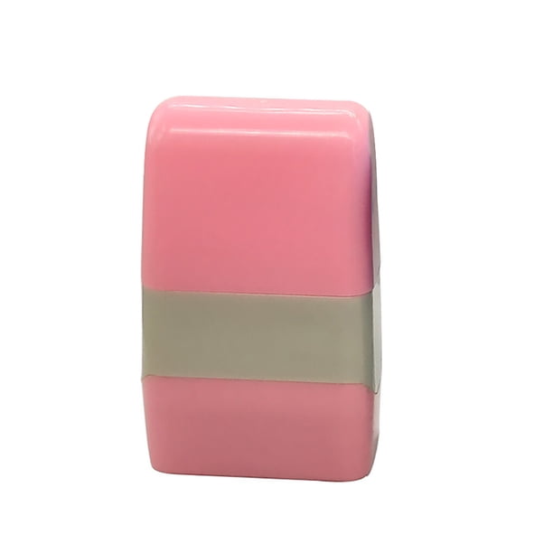 Mini rodillo autocubierto Bewildely para prevención de robo de identidad color Rosado