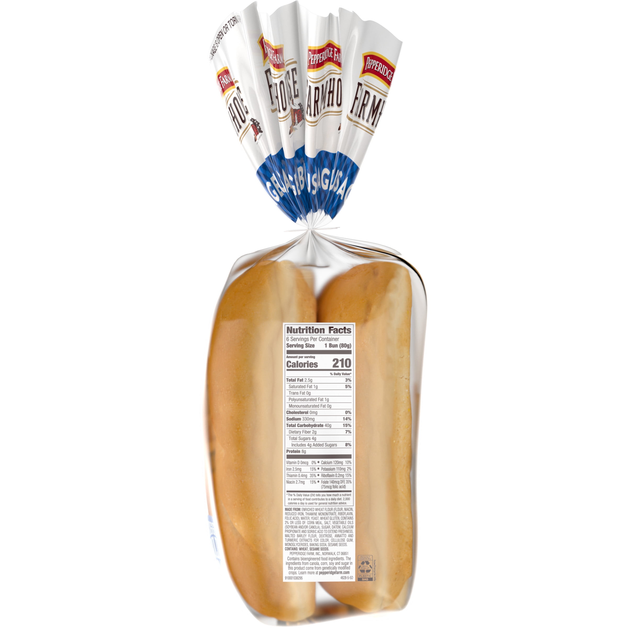 Pepperidge Farm Farmhouse Sausage Buns, 6-Pack Bag
