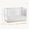 thumbnail image 7 of Little Seeds Dawn 4-in-1 Convertible Crib, Black/Acorn, 7 of 7