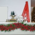 thumbnail image 3 of 2X 6.39FT Red Berry Christmas Garland,Flexible Artificial Berry Garland for Fireplace Decoration for Christmas Decor, 3 of 4