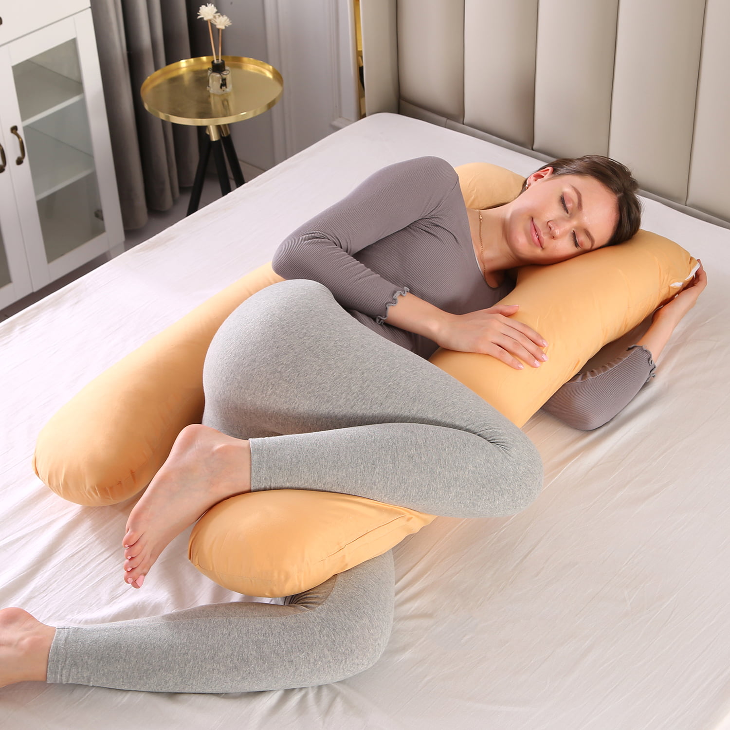 Details about   Pregnant Women Sleep Support Pillow Cotton U Shape Maternity Pillow Side Sleeper 