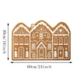 thumbnail image 5 of Christmas Door Mat - Gingerbread House Welcome Mat, 24x16 inch, Xmas Winter Floor Doormat Rugs for Front Porch Entryway, 5 of 6