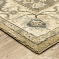 thumbnail image 4 of 10' X 13' Beige Grey Tan And Charcoal Oriental Power Loom Stain Resistant Area Rug, 4 of 5